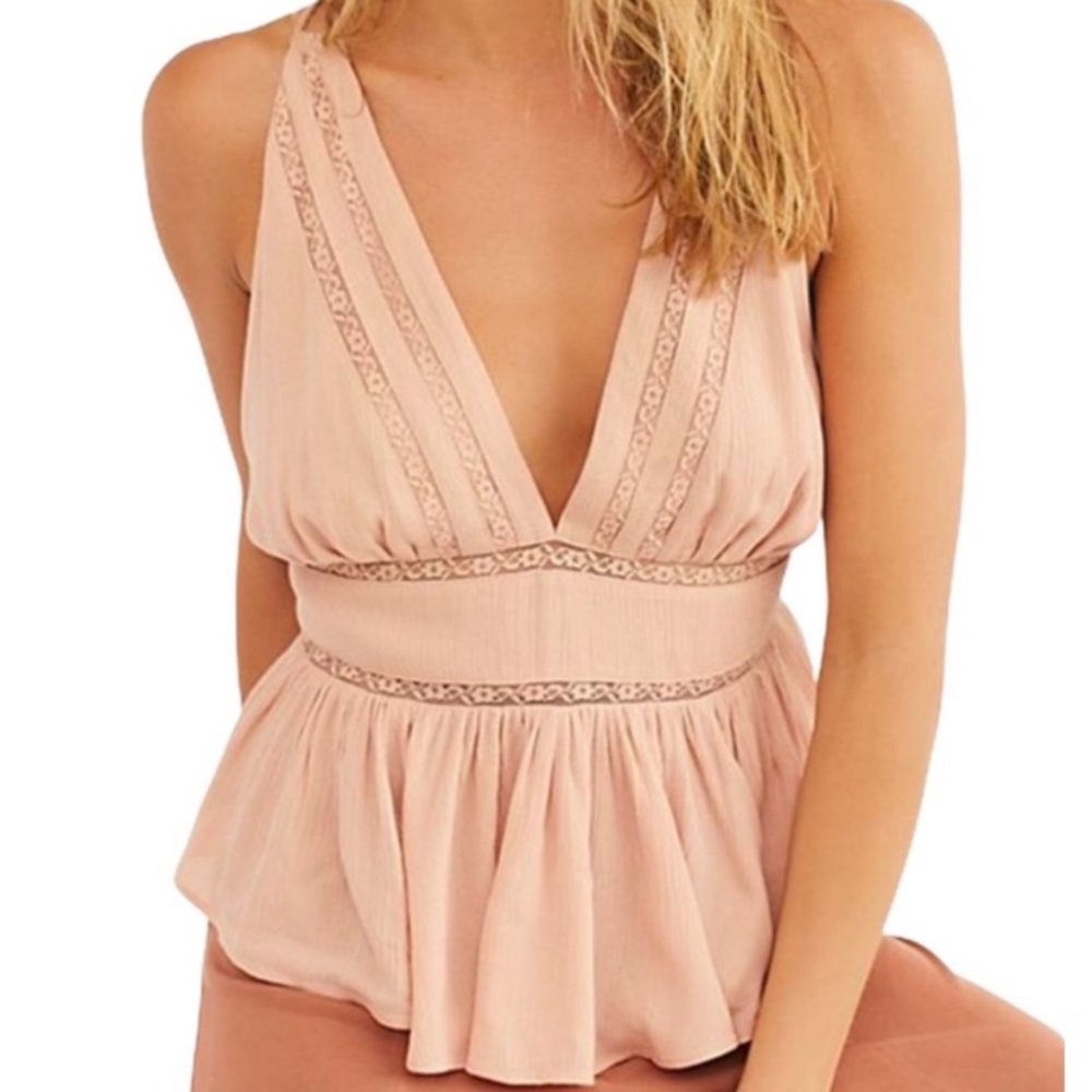 NWT Free People Backless Hold on Tight Top Size XS